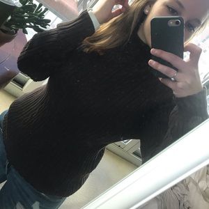 Brown turtleneck